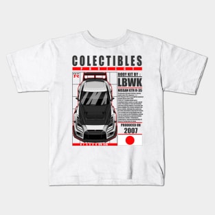 JDM LBWK  NISSAN GTR R-35 WHITE Kids T-Shirt